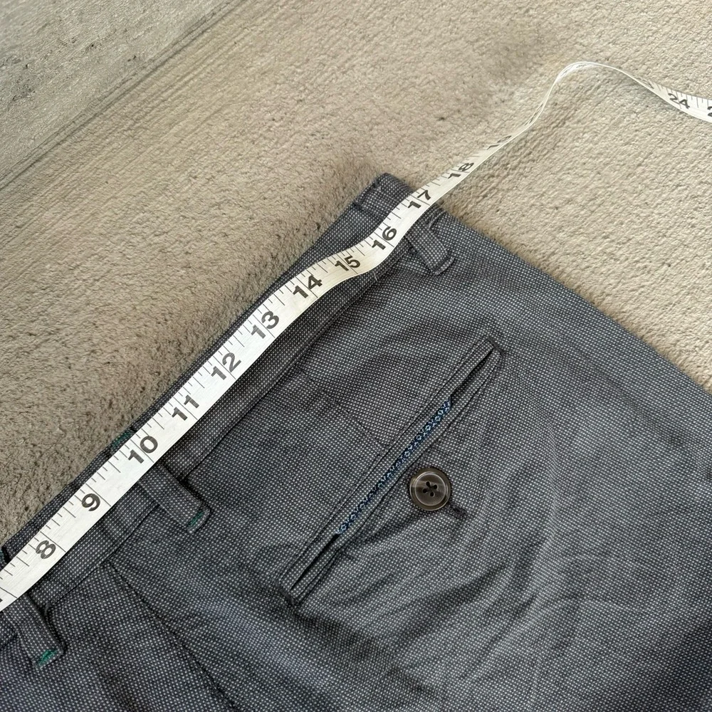 Ted Baker Men's Chino Pants Gray Casual Dress Flat Front Size 34R‎